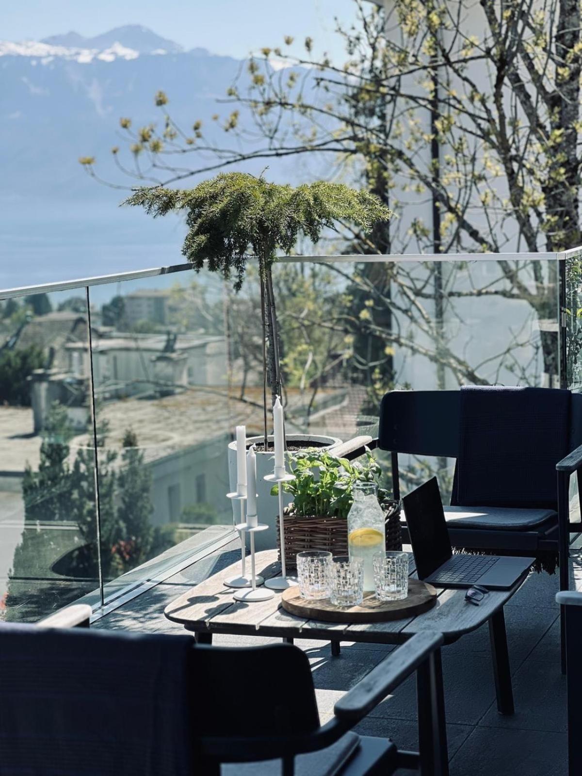 New Luxury Lake View Apartment - Lausanne Eksteriør billede